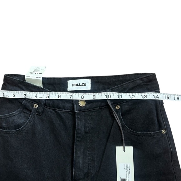 ROLLAS Original Straight Comfort Jet Black Jeans- Size 27 - Picture 9 of 11
